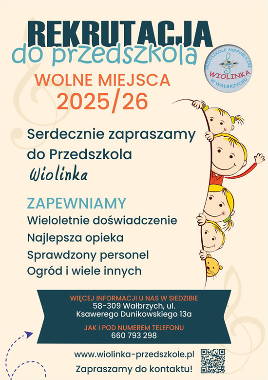 Przedszkole Niepubliczne Wiolinka w Wałbrzychu